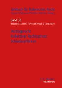 Cover eines Buchs aus der Reihe Jahrbuch f&uuml;r italienisches Recht